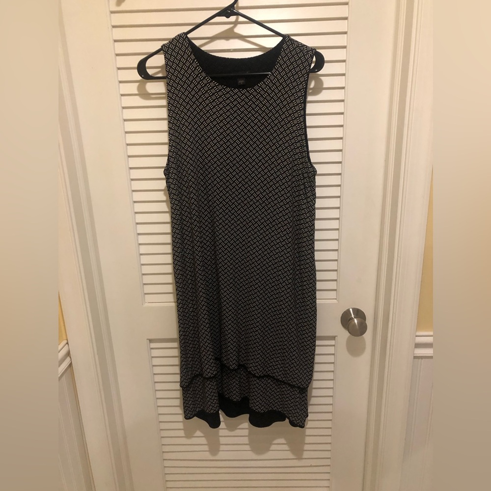 J. Jill Medium Black and White Tank Top Dress